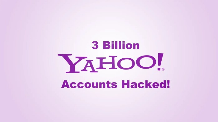 Yahoo billion accounts hacked