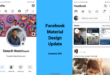 Facebook testing android app update inspired by material design