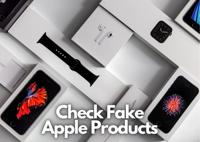 Apple support warns against counterfeit accessories