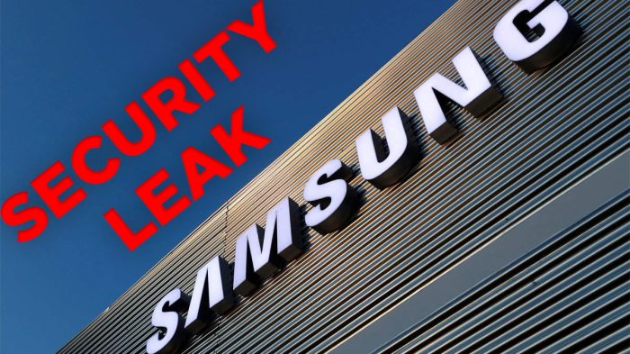 Samsung want tighter security leaks