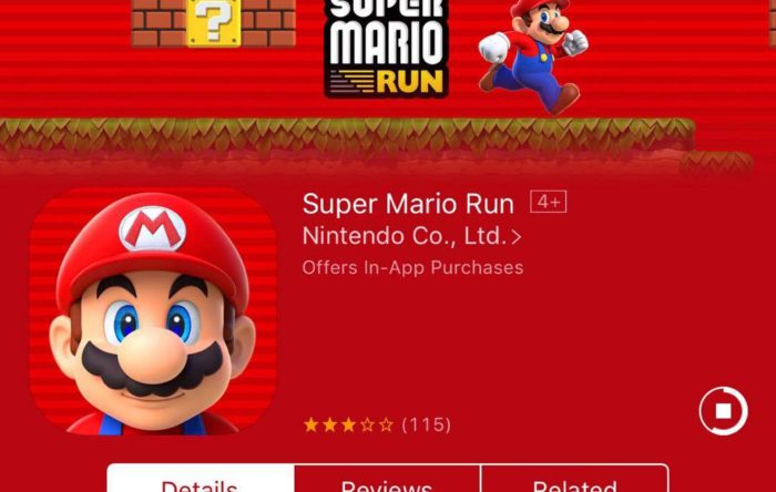 Fake super mario run google play