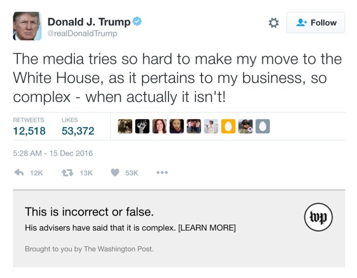 Chrome extension fact check trump tweets