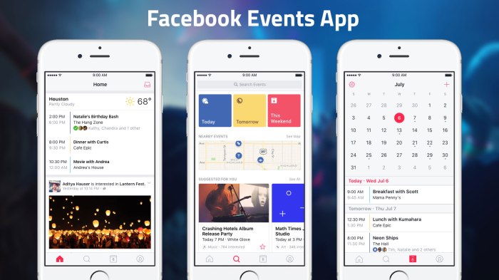 Facebook events app android