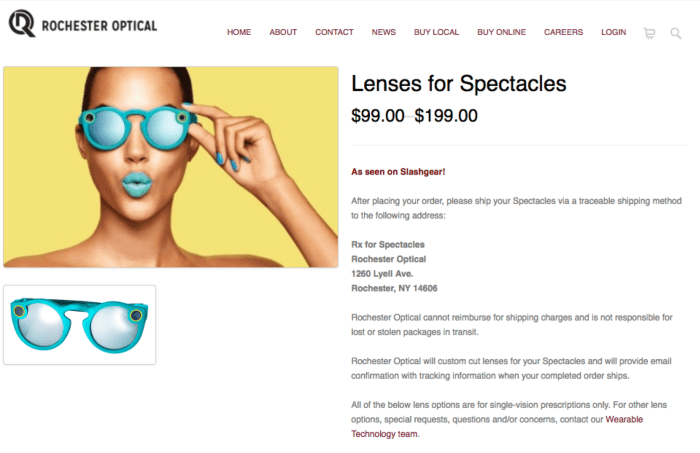 Prescription snapchat spectacles cheaper