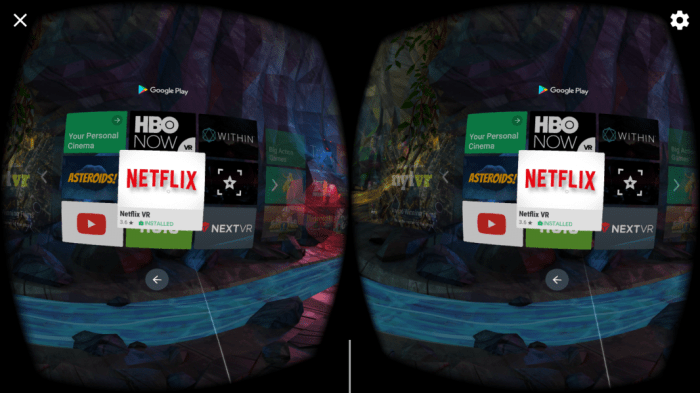 Netflix vr daydream view available