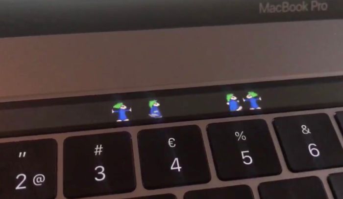 Pac man lemmings macbook pro touch bar