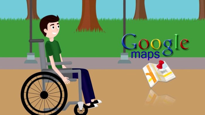 Google maps wheelchair accessible