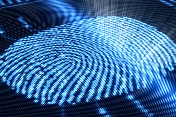 Synaptics fingerprint sensor scan through glass