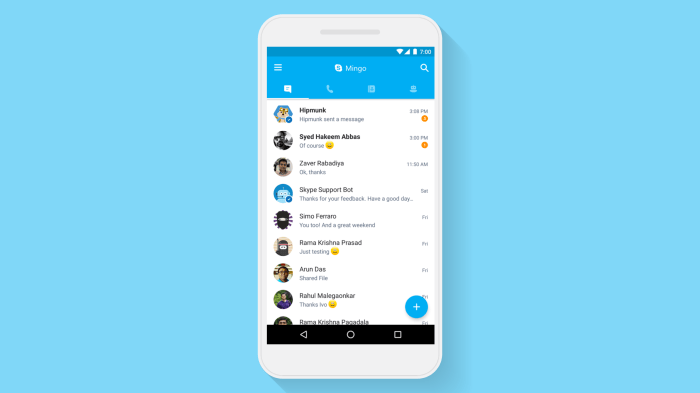 New skype android app supports phone calls and sms