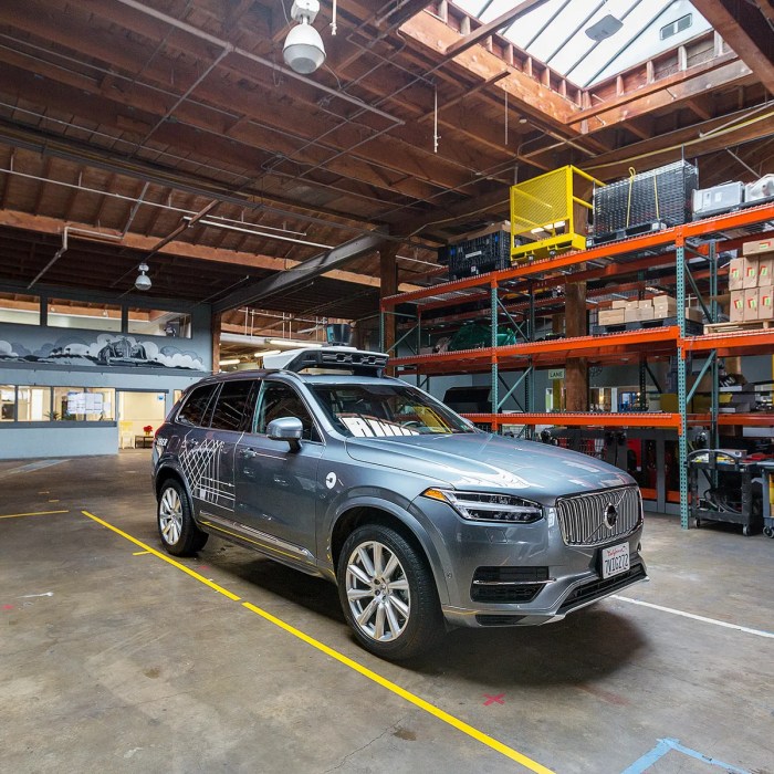 Self driving uber cars in san francisco